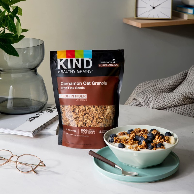 KIND Healthy Grains Granola, Variety Pack, Peanut Butter, Cinnamon Oat,