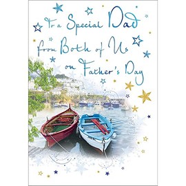 Piccadilly Greetings Traditional Father's Day Card Dad from Both of US - 9 x 6 inches - Regal Publishing (C88390)
