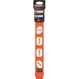 Johnson Level & Tool 1421-1200 Magnetic Aluminum Reinforced Torpedo Level, 12", Red, 1 Level