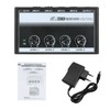 MH400 Ultra Low-Noise 4-Channel Line Mixer Mini Audio Mixer with