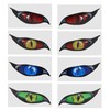 4 Pairs Car Stickers PVC Reflective Motorcycle Automatic Decoration Windscreen