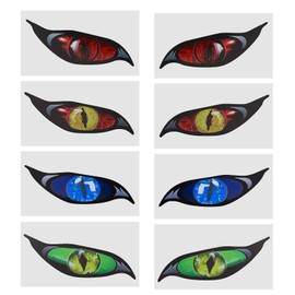 4 Pairs Car Stickers PVC Reflective Motorcycle Automatic Decoration Windscreen Stickers 15 x 5.7 cm