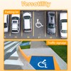 Yookok Handicap Stencil - Reusable Cardboard Handicap Parking Stencil, Simple