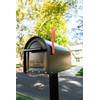 ARCHITECTURAL MAILBOXES 5560B-R-10 Architectural Mailboxes Sequoia Post Mount Mailbox, Large,
