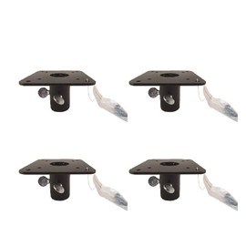 Squirrel Stopper 4-Pack Metal Mounting Flange for 1-inch Poles with Screws
