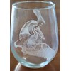 HullSpeed Designs Pelican Engraved Stemless Wine Glasses (Set of 2)