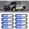 Emergency Strobe Grille Lights 8pcs 12 LED Sync Feature Ultra