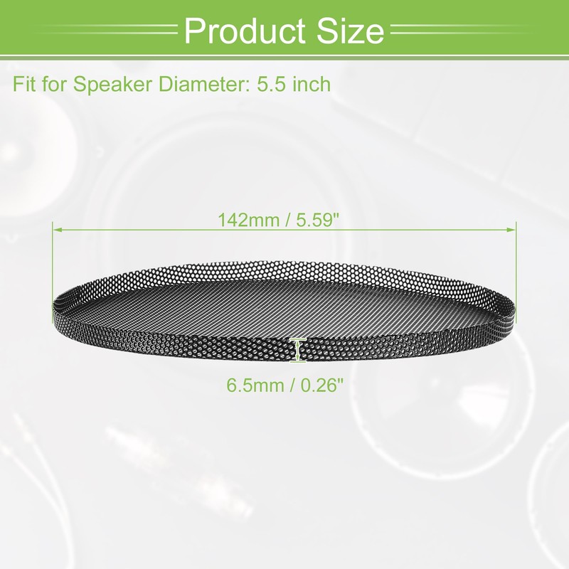 X AUTOHAUX Universal 5.5 Inch Speaker Grills Mesh for Audio