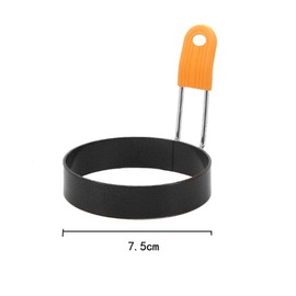 XINGSUI Set of 2 egg rings, food grade stainless steel, for hamburger pancakes, eggs, mini pancakes, sandwich, with an oil brush