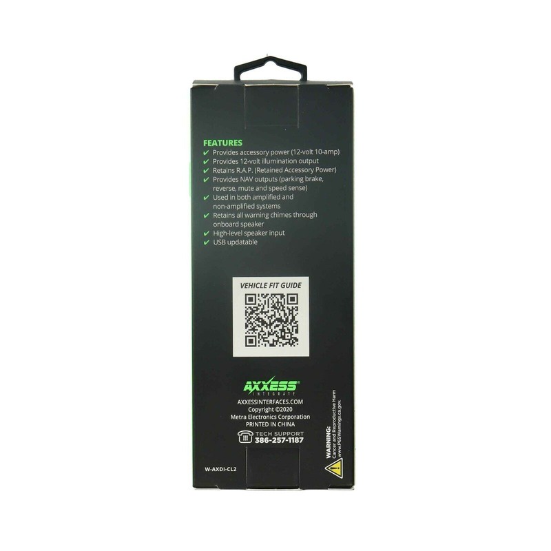 Axxess Retain Chimes Radio Wire Harness Interface Aftermarket Stereo Installation