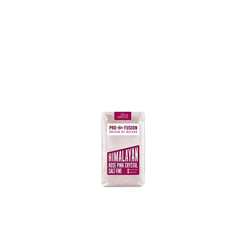 Profusion Organic Himalayan Rose Pink Crystal Salt Fine, 500g