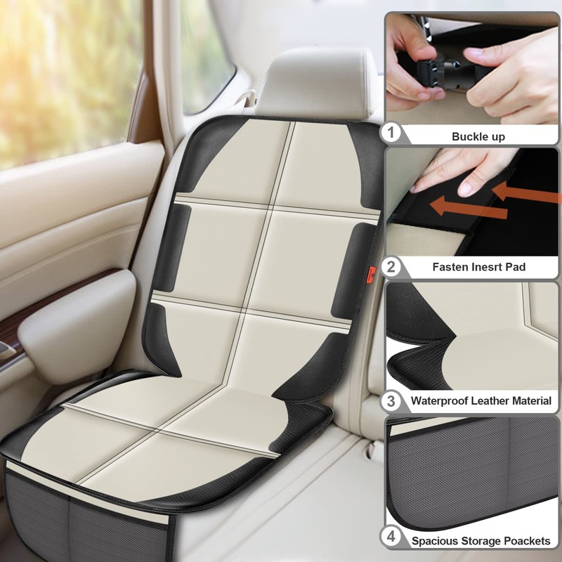 XHYANG Car Seat Protector,2 Pack Car Seat Protectors Baby Carseat