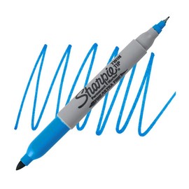 Sharpie Twin Tip Permanent Marker Fine/Ultra Fine- Turquoise