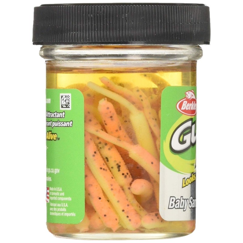 Berkley GAJEC2-OT Worm Gulp Alive Baby Sardine Orange Tiger