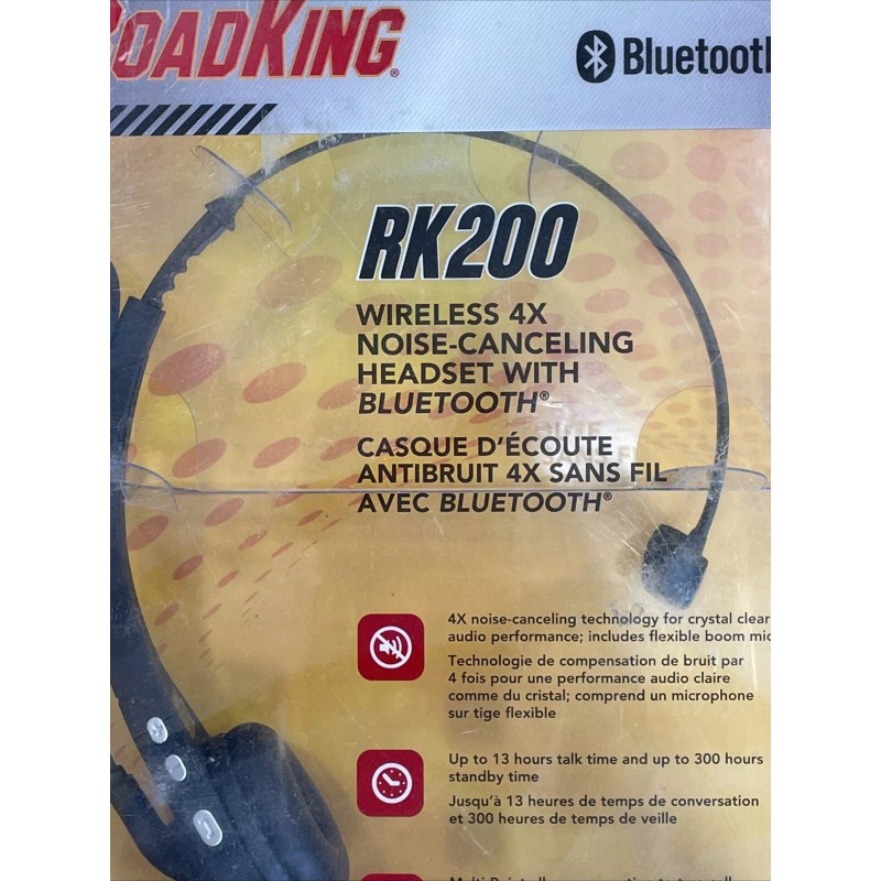 RoadKing Road King RK200 Bluetooth Wireless Noise Cancelling Headset -
