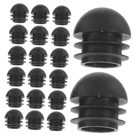COHEALI 25pcs Round Plastic Plug Inserts for Pipes Durable Tube End Caps for Furniture Outdoor Industrial Use Lightweight and Easy to Install for Pipe Sealing and Maintenance