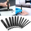 11Pcs Round Steel Hollow Punch Set, 1-11mm Leather Craft Hollow