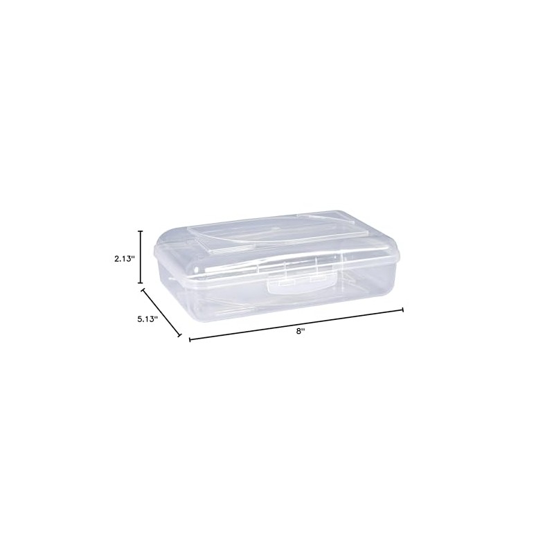 Cra-Z-Art Caja de lápices transparente translúcida caja de lápices