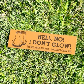 Two Bit Press Three Mile Island PENNSYLVANIA Bumper Sticker - Tourism USA Vintage Style 80s