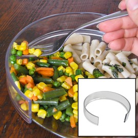 Kinsman Plastic Food Plate Guard, Toddlers & Seniors, Large Clear