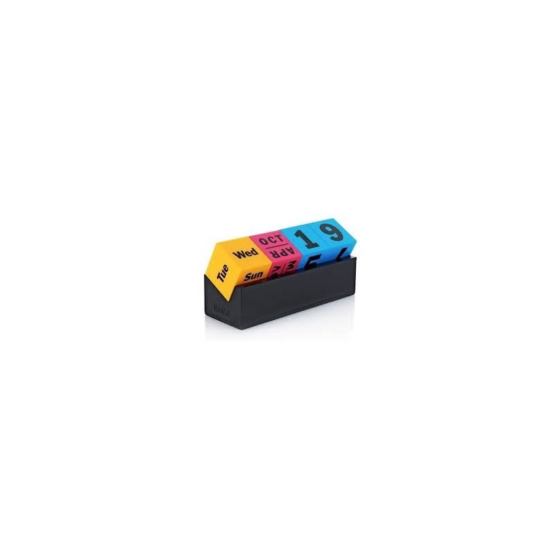 arteum – Perpetual Calendar, Cubes (Colors) – Multicolor