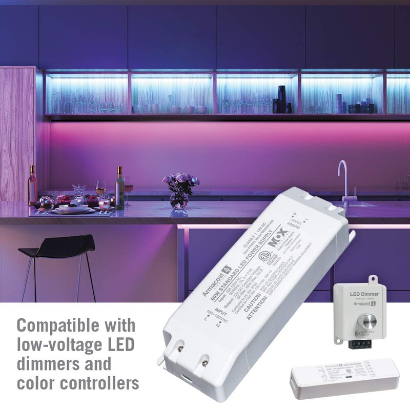 Armacost Lighting 810600 12 Volt LED Power Supply, White