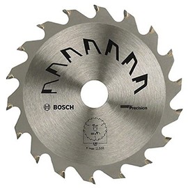 Bosch 1x Kreissägeblatt Precison (Sägeblatt für Holz, Ø 130 x 2.5/1.5 x 20/16 mm, 36 Zähne, ATB, mit 1x Reduzierring 16 mm, Zubehör Kreissäge)