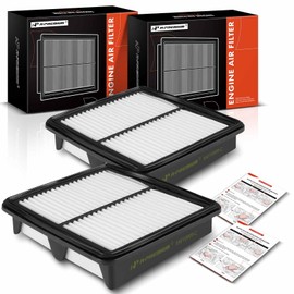 A-Premium 2-PC Engine Air Filter Compatible with Infiniti M35 2009-2010, M37 2011-2013, Q70 2014-2019, Q70L 2015-2019, 3.5L 3.7L, Replace# 16546EJ70A
