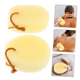 Vaguelly 2Pcs Bath Exfoliating Sponge Soft Skin Cleaning Scrubber for Deep Cleansing Rich Lathering Shower Sponge for Fluffy and Relaxing Bath Experience