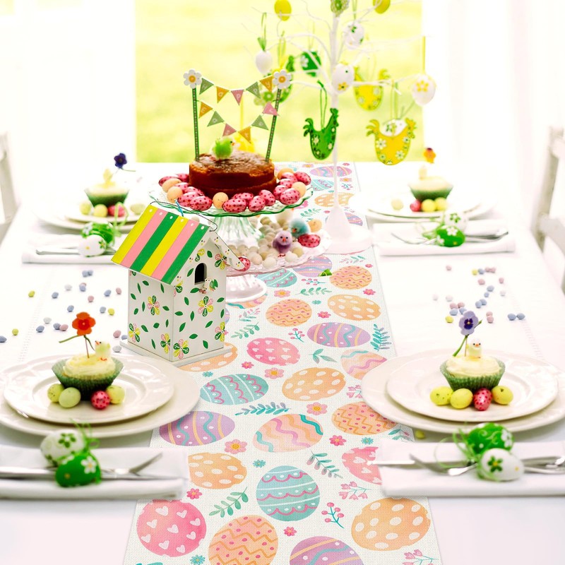 Yeomju Easter Egg Table Runner 183 x 33 CM, Colourful