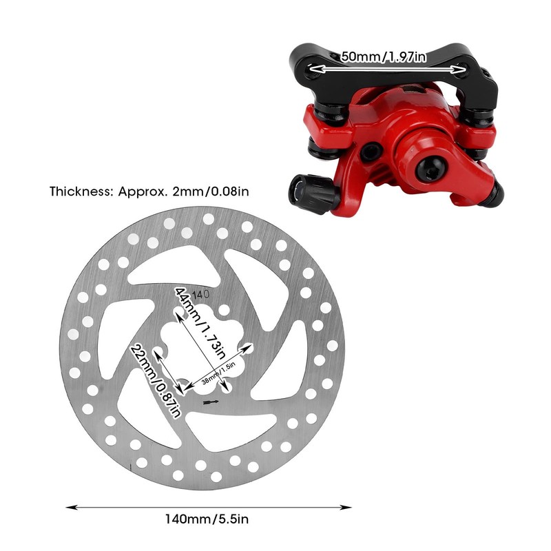 Brake Accessories, Brake Disc Caliper Set Stainless Steel Rustproof for
