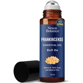 Frankincense Essential Oil Roll On 10 ml - Frankincense Oil Face with Grapeseed Oil - Pure Frankincense Essential Oil Roller for Aromatherapy and Skin - Nexon Botanics