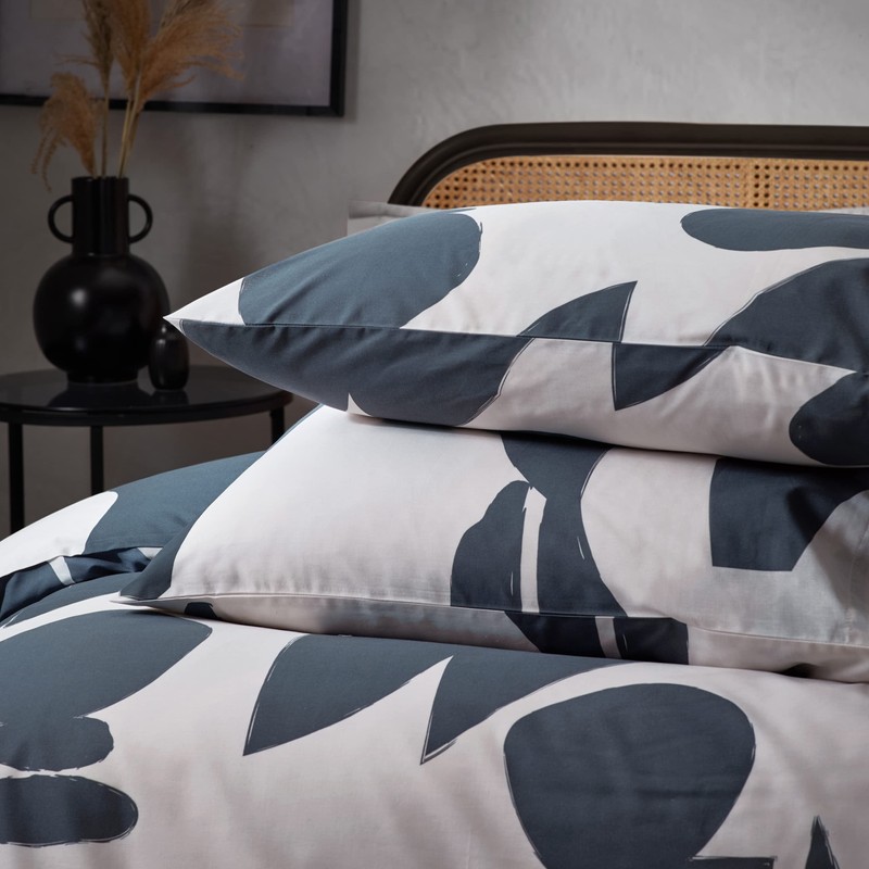 Hoem Meta Cotton Rich Duvet Cover Set - Single -