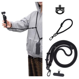 YAIBUDE DJI Osmo Pocket 3 Neck Strap, Shoulder Strap, Osmo Pocket 3, Accessories, DJI Pocket 2, Insta360, GO 3, X3, Action Camera, Smartphone, Adjustable, Fall Prevention, Shoulder Hanging, Neck