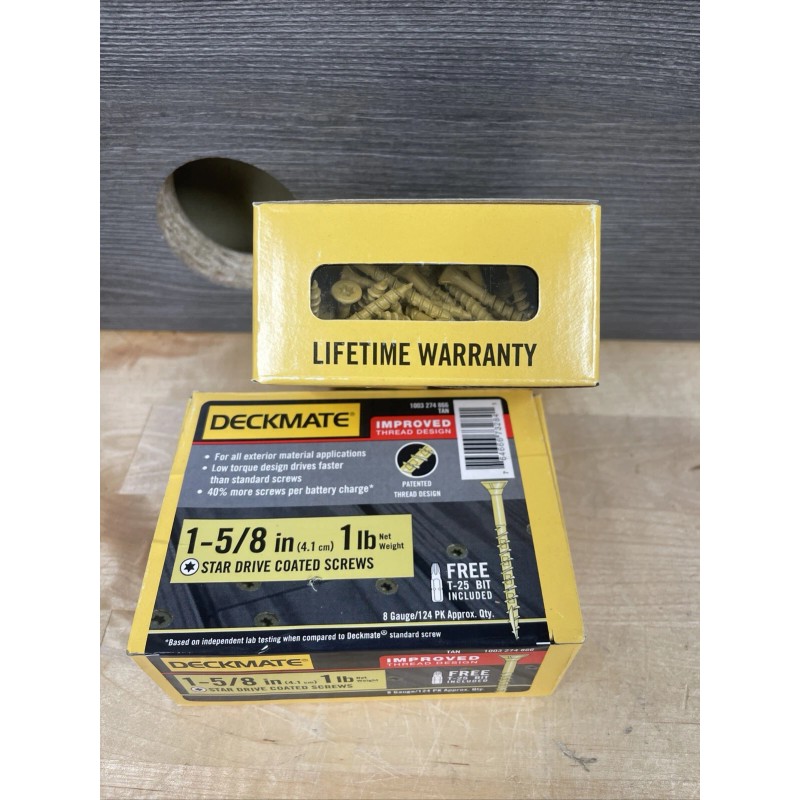 DECKMATE 2 Pack DECKMATE #8 x 1-5/8 in. Star Flat-Head