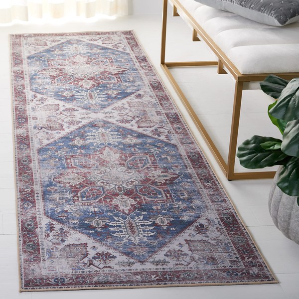 SAFAVIEH Washable Rug Tucson Collection - 2'6" x 6' Runner,