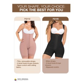 MARIAE FAJAS FQ105 Women Post Surgery Lipo Compression Garment Butt Lifter Tummy Control Shapewear Fajas Postquirurgica Reductoras y Moldeadoras Beige, XX-Large