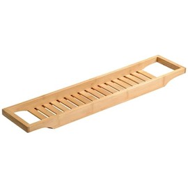 KESPER 92257 FSC Certified Bamboo Bath Caddy / Shelf for Bathroom Utensils
