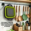 Square Collapsible Colander with Handles – Green Square Silicone Kitchen