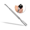 Healeved 2pcs Stainless Steel Double-ended Cuticle Pusher for Nail Care