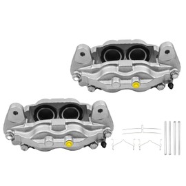 Funire Front Disc Brake Caliper Assembly with Bracket Compatible with Select Toyota Models - Sequoia 2008-2015, Tundra 2007-2015, 19-3275 & 19-3274, Set of 2