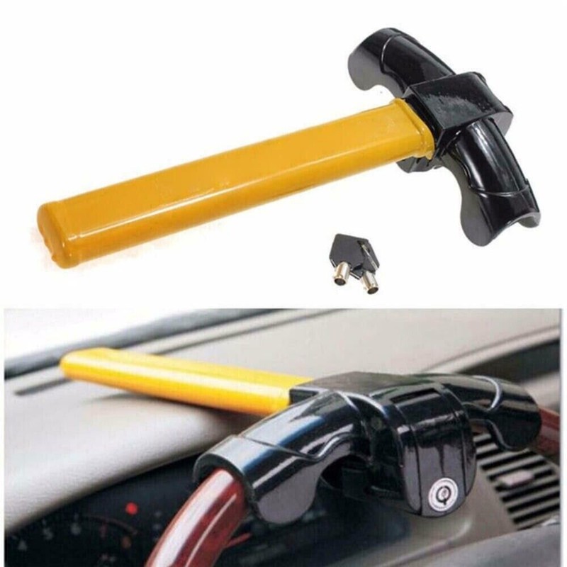 Armored Bar Steering Wheel Lock Anti-Theft Security System Car/Truck SUV