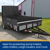 7x12 FT Utility Trailer Cover - Heavy Duty 210D Waterproof