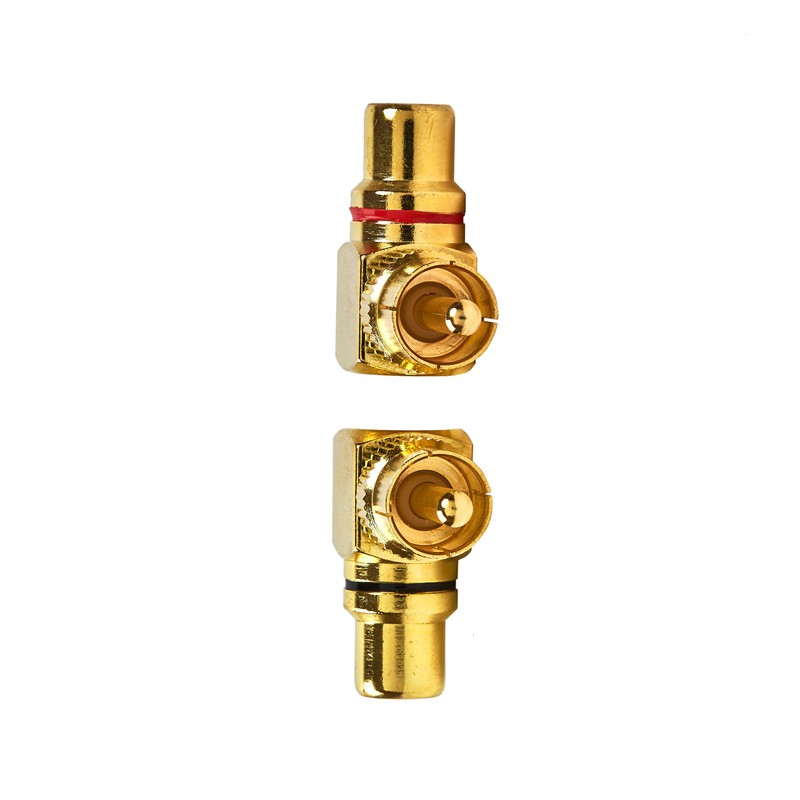 Voluty Tek Audio Video Connector RCA Female to Male Right