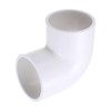 PATIKIL 3" OD Elbow 90 Degree Duct Connector, PVC Plastic