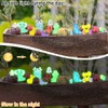 80 Pieces Mini Resin Animal Figures Set, Luminous Resin Animals,