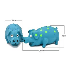 ZHENJIER Squeaky Pig Dog Toys, 2 Pack Grunting Pig Dog Toy That Oinks Grunts for Small Medium Large Dogs, Grunting Pig Sound Play Dog Toy
