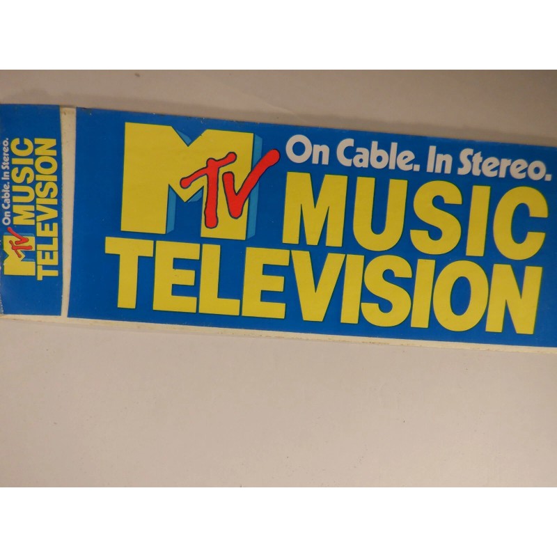 I WANT MY MTV 40-YEAR-OLD ANNIVERSARY BUMPER STICKER WITH MINI