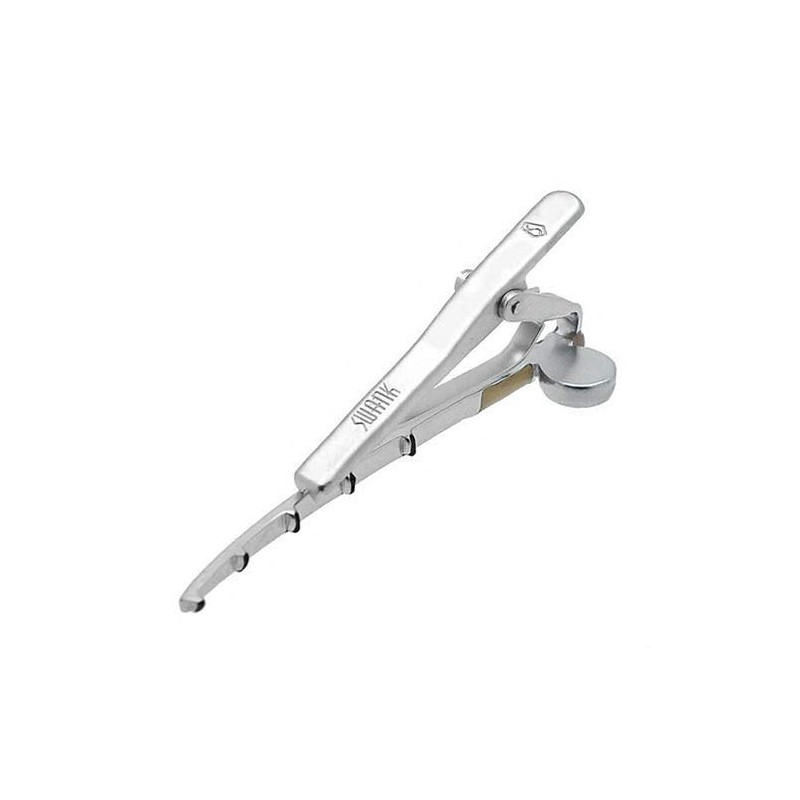 SWANK Fishing Rod Motif Tie Clip sw049, Braun
