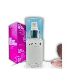 Velvetbooster Hyaluron Serum 100 ml - Hochdosierte 4-fache Hyaluronsäure + Biosaccharide Gum-1 - Stimuliert hauteigene Anti-Aging-Prozesse - Magnolienextrakt - Vegan, Made in Germany